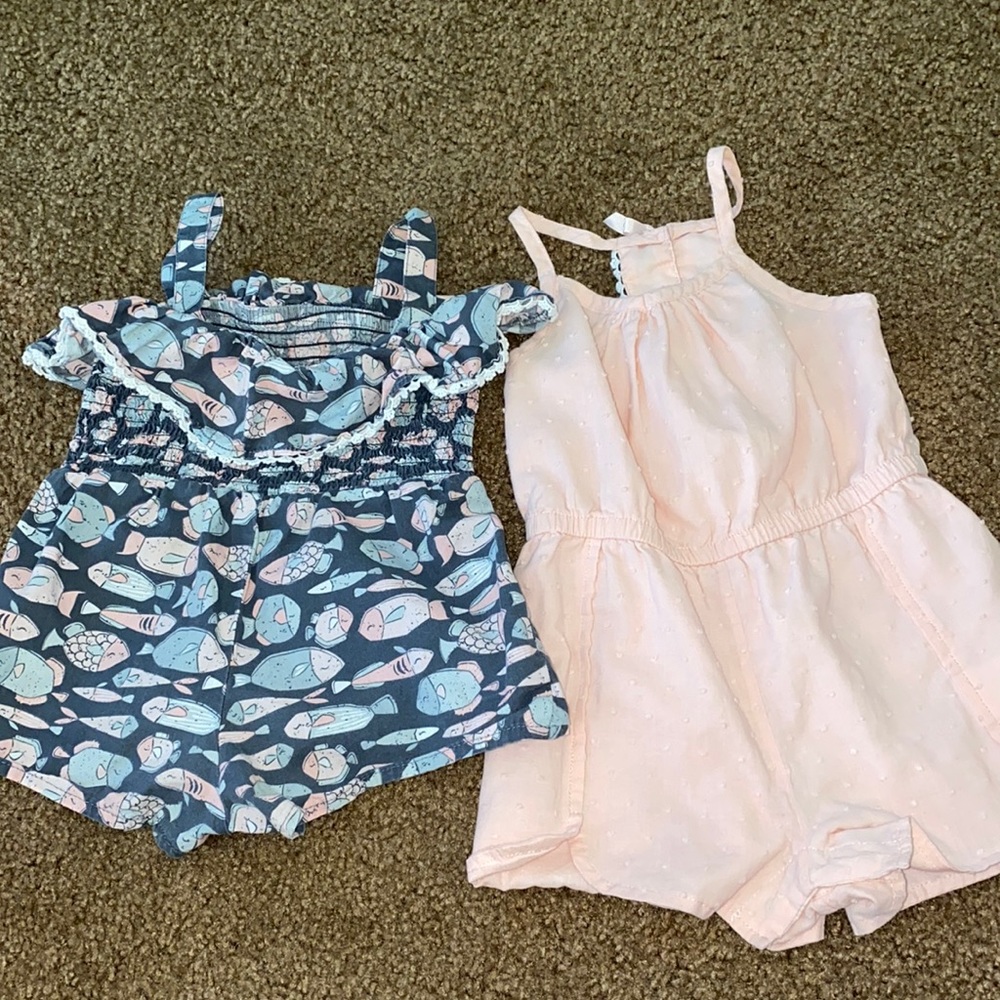 18 month girl rompers selling as a bundle